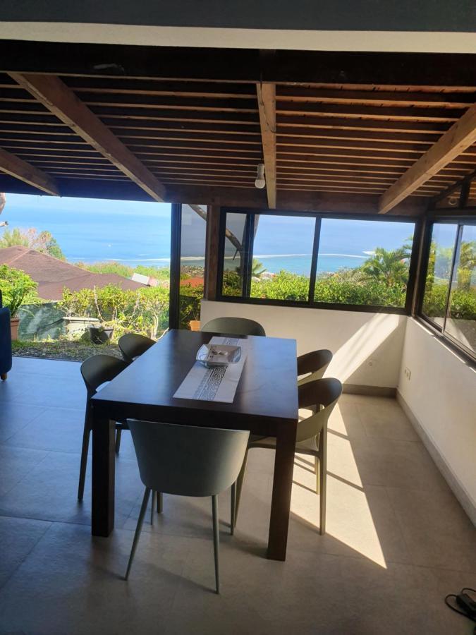 Jolie Maison Vue Ocean Et Moorea Punaauia  Exterior foto