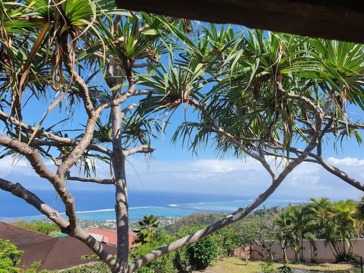 Jolie Maison Vue Ocean Et Moorea Punaauia  Exterior foto