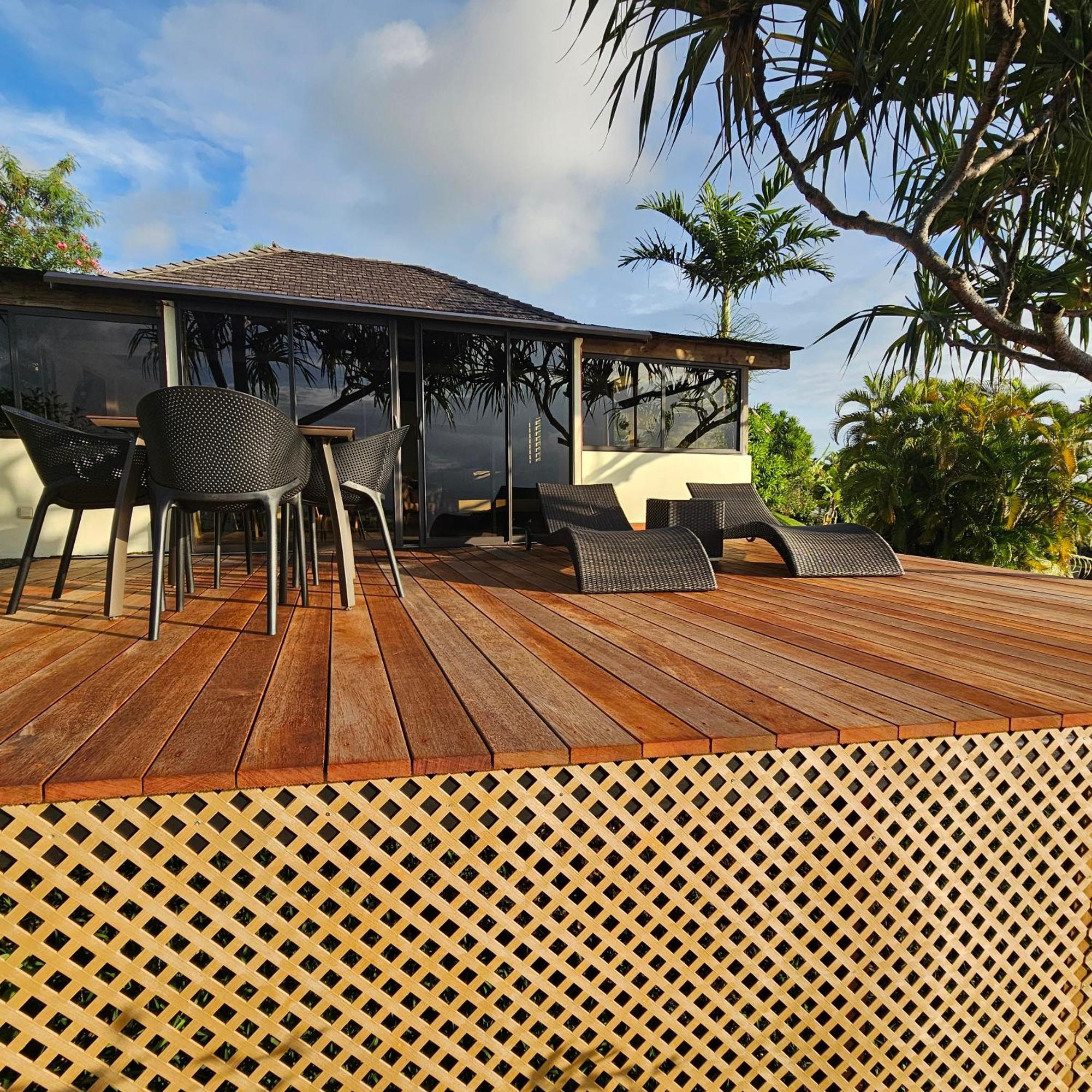 Jolie Maison Vue Ocean Et Moorea Punaauia  Exterior foto